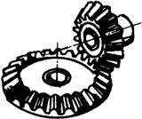 齒輪基本術語錐齒輪、準雙曲面齒輪及其齒輪副