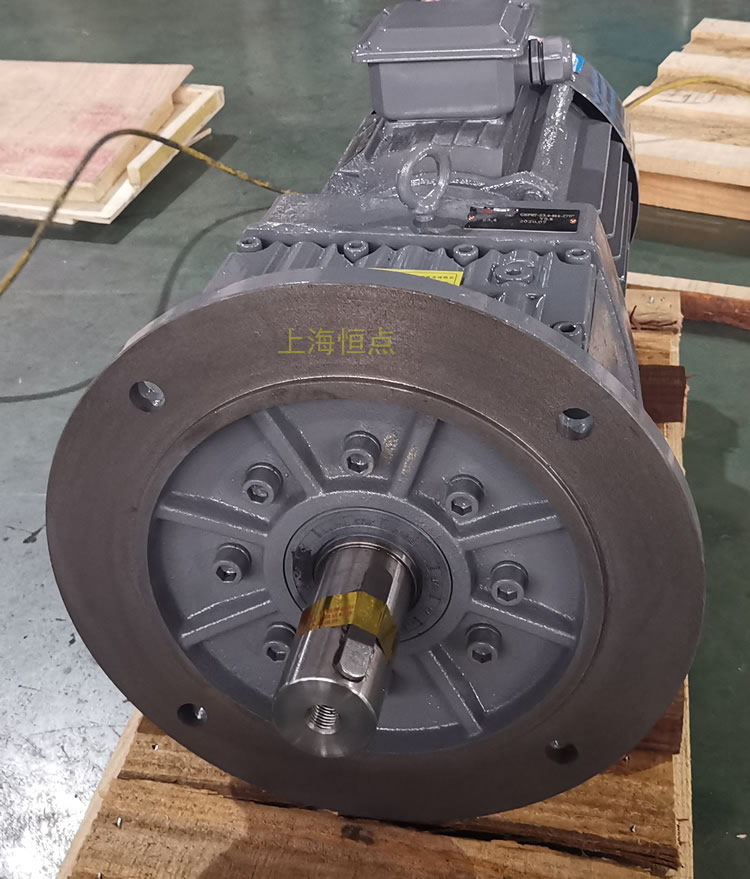 RF87減速機，立式安裝，輸入配電機，實物照片如下